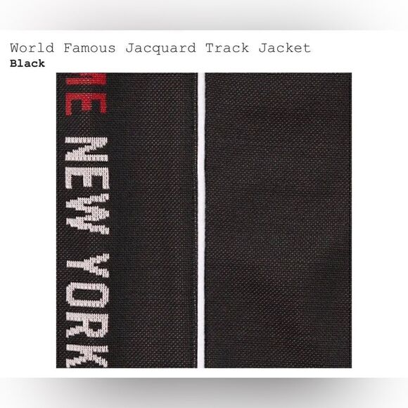 World Famous Jacquard Track Jacket “black” - Picture 5 of 5